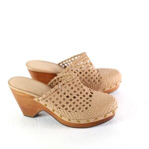 Veronica Beard Leather Hardie Clog 9.5